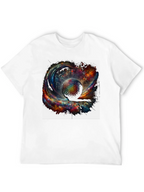 Cosmic Sphere Graphic T-Shirt - Modern Art Tee