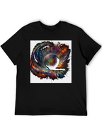 Cosmic Sphere Graphic T-Shirt - Modern Art Tee