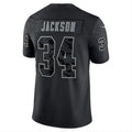 #34 Bo Jackson Player LV.Raiders Black RFLCTV Limited Football Jerseys