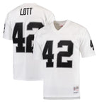 LV.Raiders #42 Ronnie Lott Player  White Legacy Replica Football Jerseys