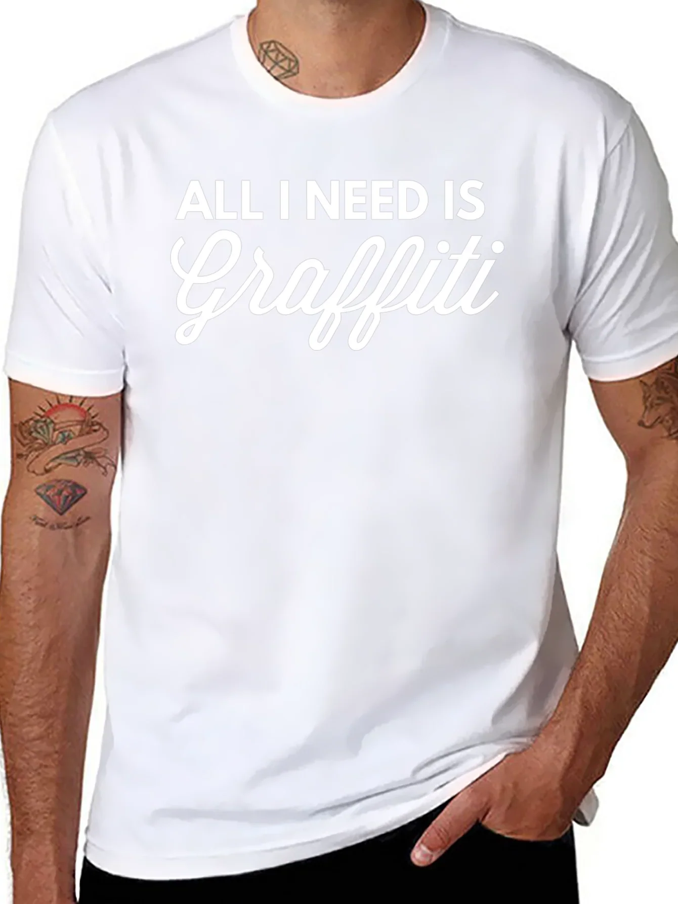 All I Need Is Graffiti Black T-Shirt
