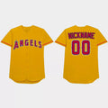 Custom Los Angeles Angels 2021 Players¡¯ Weekend Nickname Jersey ¨C Gold Stitched Baseball Jerseys