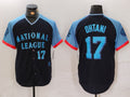 Los Angeles Dodgers #17 Shohei Ohtani Number Navy 2024 All Star Limited Stitched Baseball Jersey