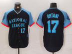 Los Angeles Dodgers #17 Shohei Ohtani Number Navy 2024 All Star Limited Stitched Baseball Jersey
