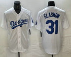 Los Angeles Dodgers #31 Tyler Glasnow White Stitched Cool Base Jerseys Baseball Jersey