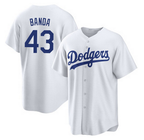 Los Angeles Dodgers #43 Anthony Banda White Cool Base Stitched Baseball Jersey