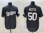 Los Angeles Dodgers #50 Mookie Betts Black Cool Base Stitched Baseball Jersey