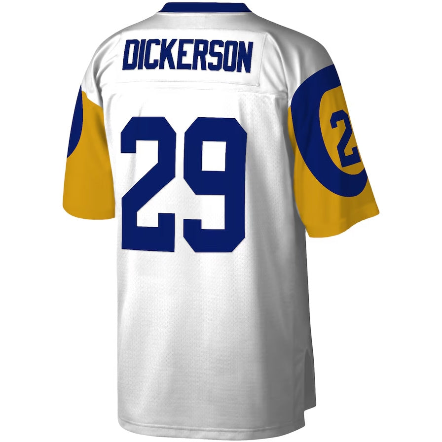 LA.Rams #29 Eric Dickerson  Legacy Replica Player Jersey - White Stitched American Football Jerseys