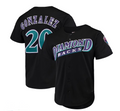 Arizona Diamondbacks #20 Luis Gonzalez  Cooperstown Collection Mesh Batting Practice Button-Up Jersey - Black Stitches Baseball Jerseys