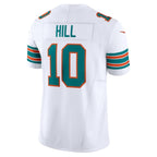 M.Dolphins #10 Tyreek Hill White Player Vapor F.U.S.E. Limited Stitched American Football Jerseys