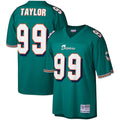 M.Dolphins #99 Jason Taylor Player  Aqua Big & Tall 2006 Retired Replica Football Jerseys
