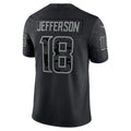 #18 Justin Jefferson Player MN.Vikings Black RFLCTV Limited Football Jerseys