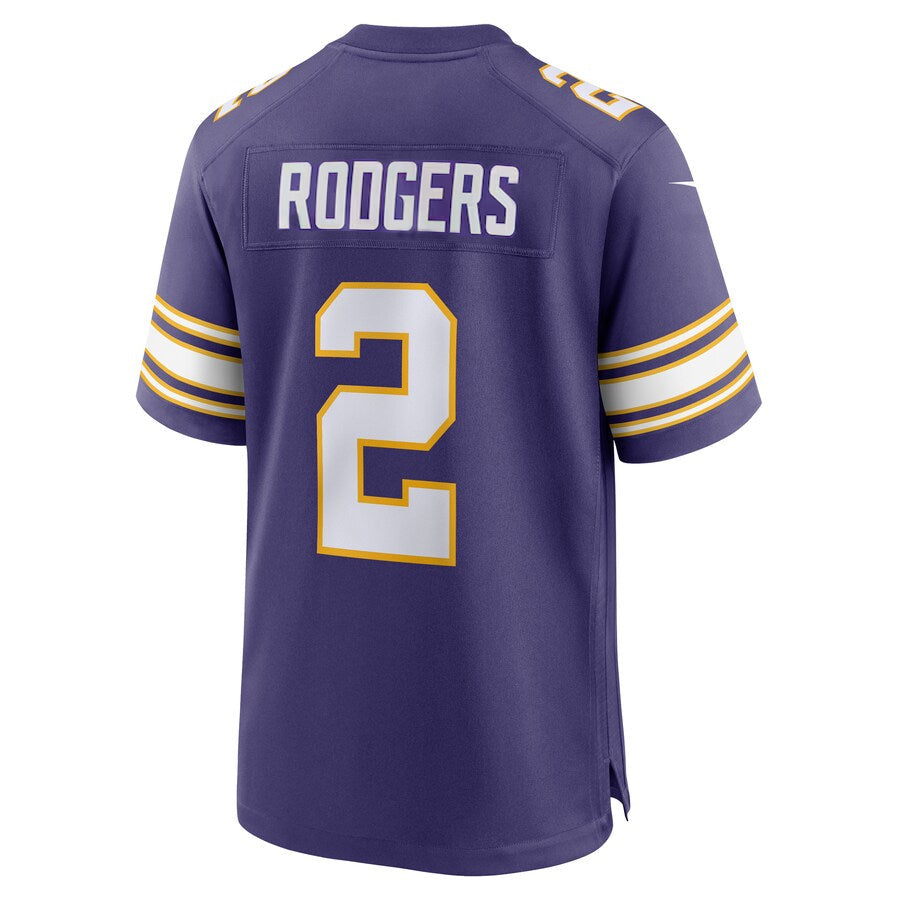 MN.Vikings #2 Isaiah Rodgers Player Purple Classic Game Football Jerseys