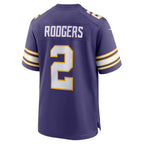MN.Vikings #2 Isaiah Rodgers Player Purple Classic Game Football Jerseys