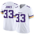 MN.Vikings #33 Aaron Jones Player White Vapor F.U.S.E. Limited Football Jerseys