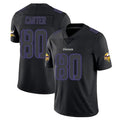 MN.Vikings #80 Cris Carter Player Limited Black Impact Game Football Jerseys