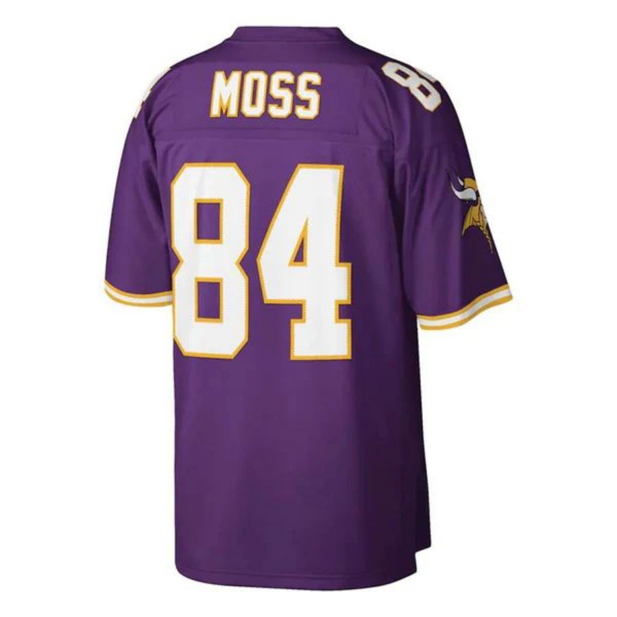 MN.Vikings #84 Randy Moss  Big & Tall 1998 Retired Player Replica Jersey Purple Stitched American Football Jerseys