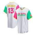 San Diego Padres #13 Manny Machado 2022 City Connect Replica Player Jersey - White Baseball Jerseys
