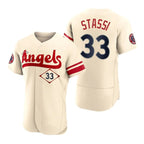 Los Angeles Angels #33 Max Stassi Cream Stitched 2022 City Connect Jersey Men Youth Women Baseball Jerseys