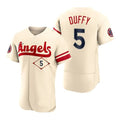 Los Angeles Angels #5 Matt Duffy Cream Stitched 2022 City Connect Jersey Men Youth Women Baseball Jerseys