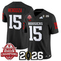 Fernando Mendoza Indiana Hoosiers 2025 National Champions & 2026 CFP Final Patch Alternate Jersey - Black