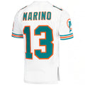 M.Dolphins #13 Dan Marino 1995  Authentic Throwback Retired Player Pocket Jersey - White Stitched American Football Jerseys
