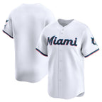 Miami Marlins Home Limited Jersey - White Stitched Baseball Jersey