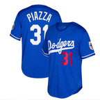 Los Angeles Dodgers #31 Mike Piazza  Cooperstown Collection Mesh Batting Practice Jersey - Royal Baseball Jerseys