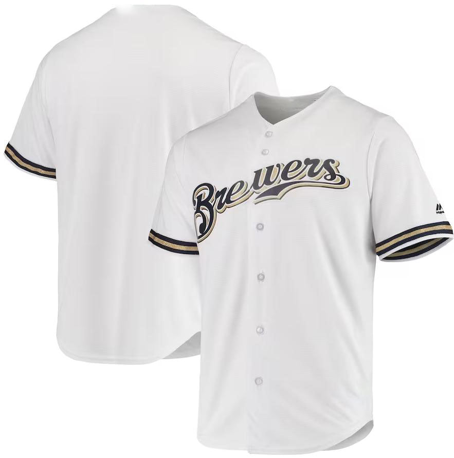 Milwaukee Brewers White Team Official Jersey Baseball Jersey