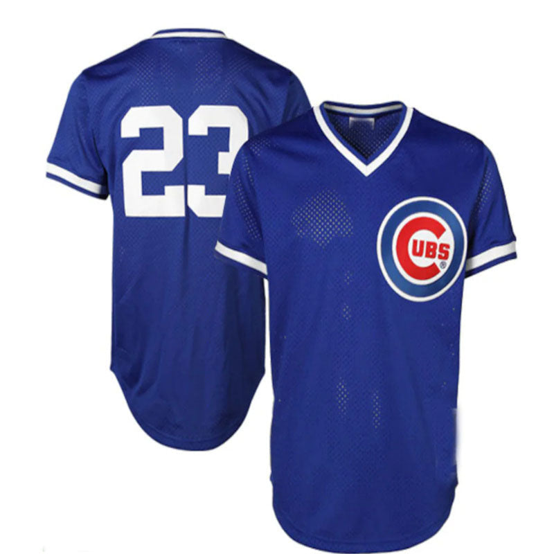 Chicago Cubs #23 Ryne Sandberg  Cooperstown Authentic Collection Throwback Replica Jersey - Royal Blue Baseball Jerseys