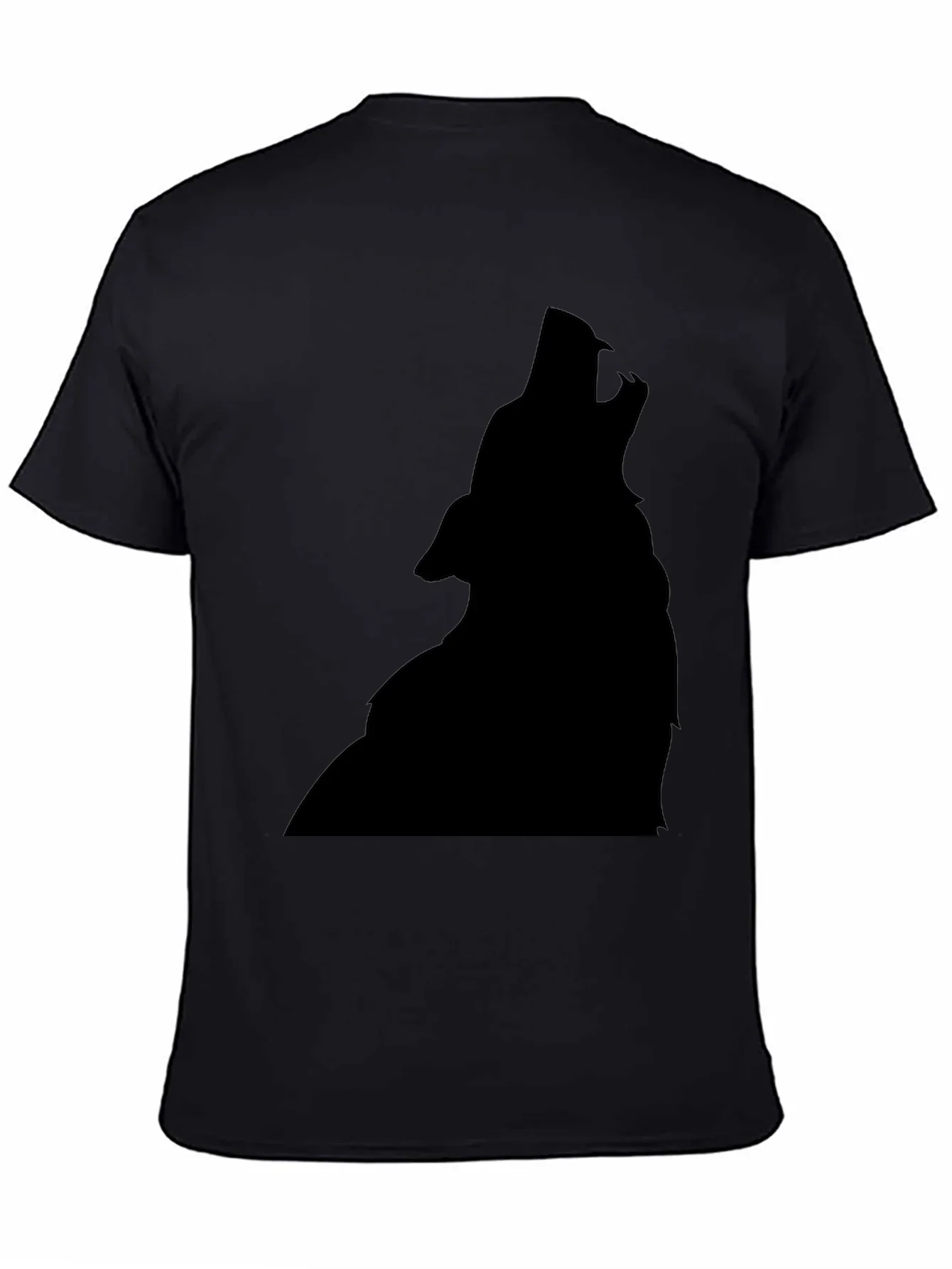 Black Wolf Silhouette T-Shirt