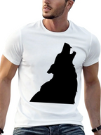 Black Wolf Silhouette T-Shirt