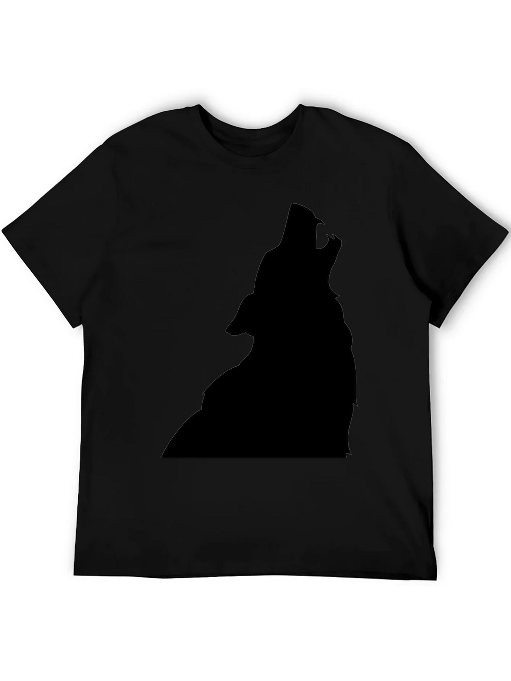 Black Wolf Silhouette T-Shirt