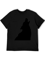 Black Wolf Silhouette T-Shirt