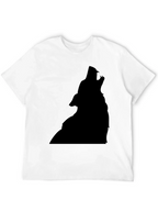 Black Wolf Silhouette T-Shirt