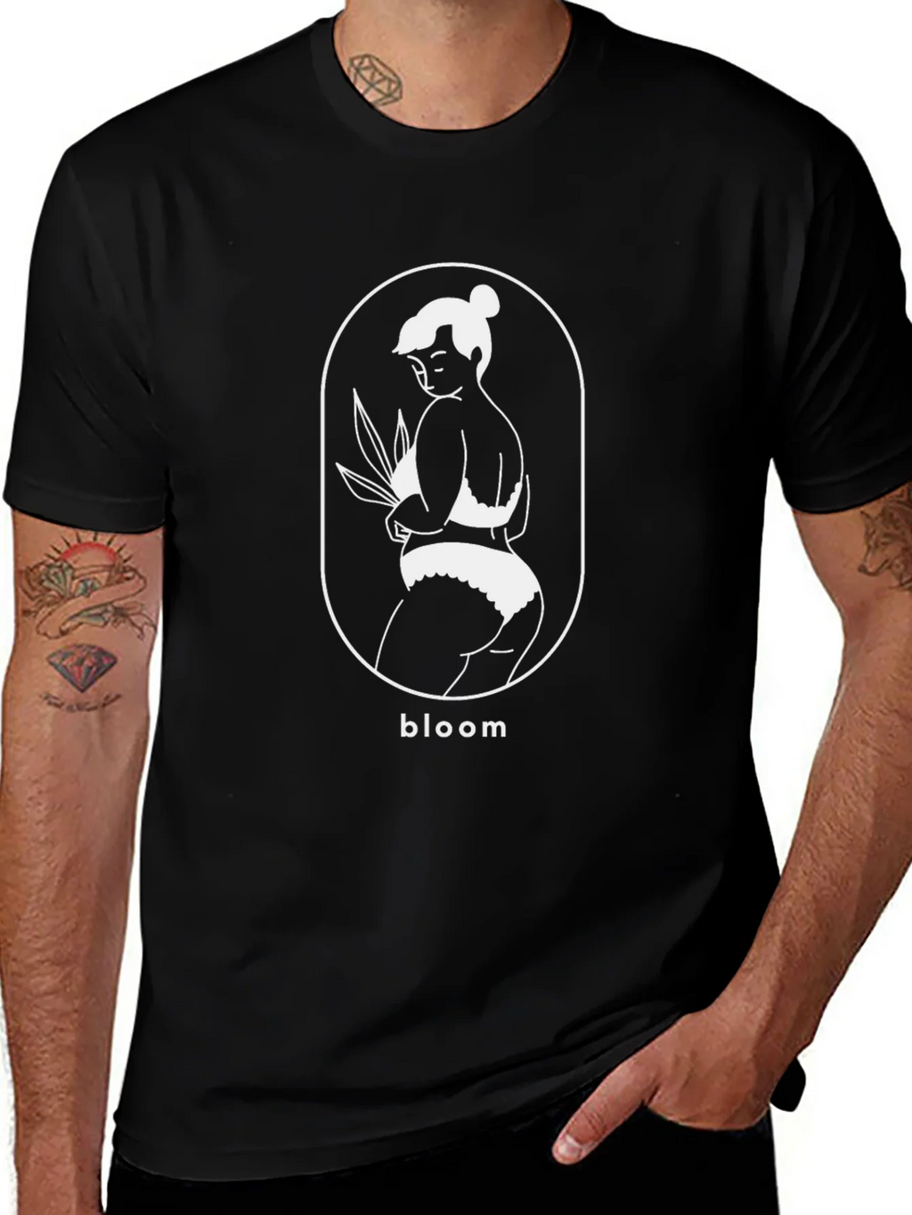 Bloom Graphic T-Shirt - Black