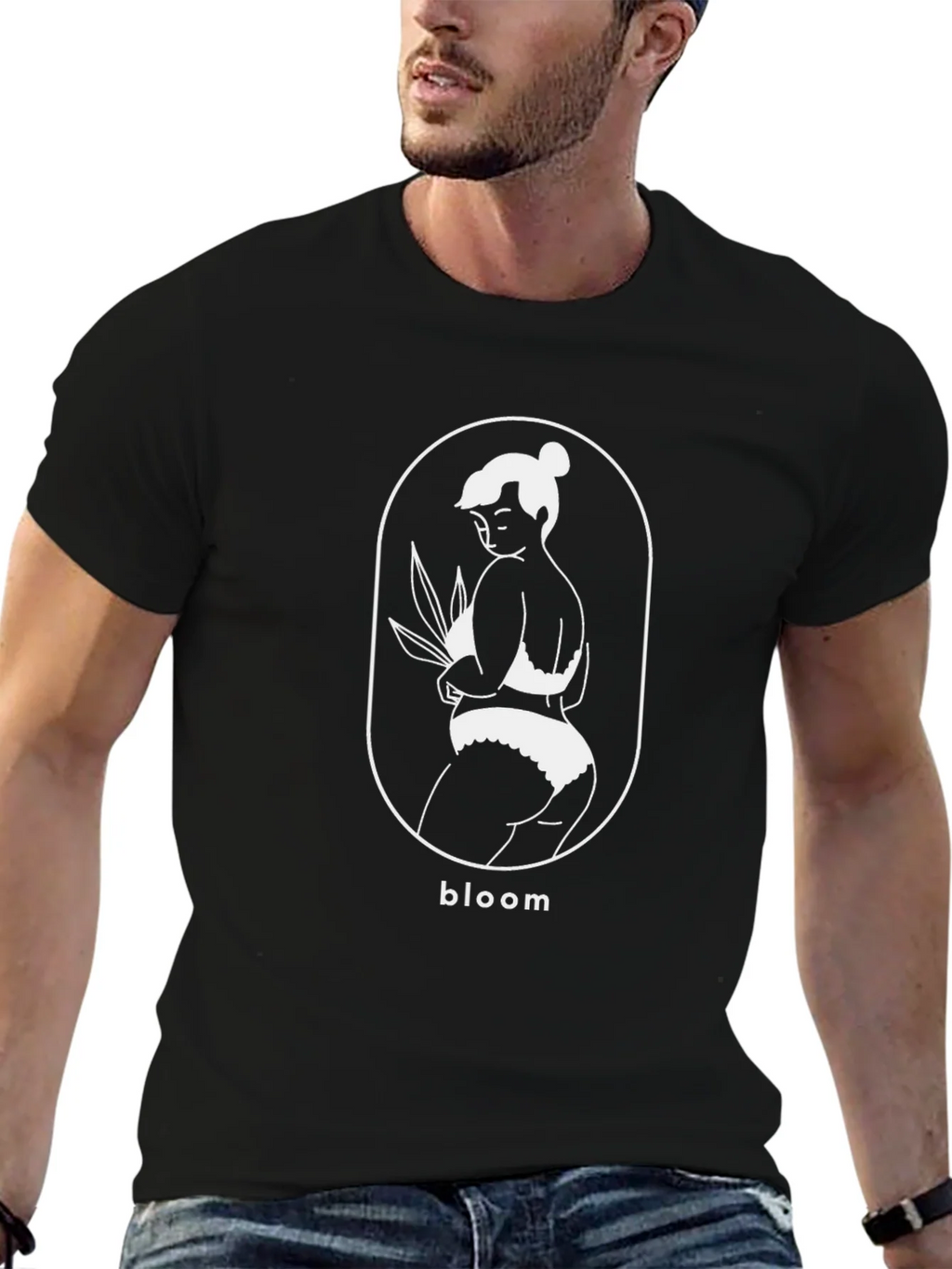 Bloom Graphic T-Shirt - Black