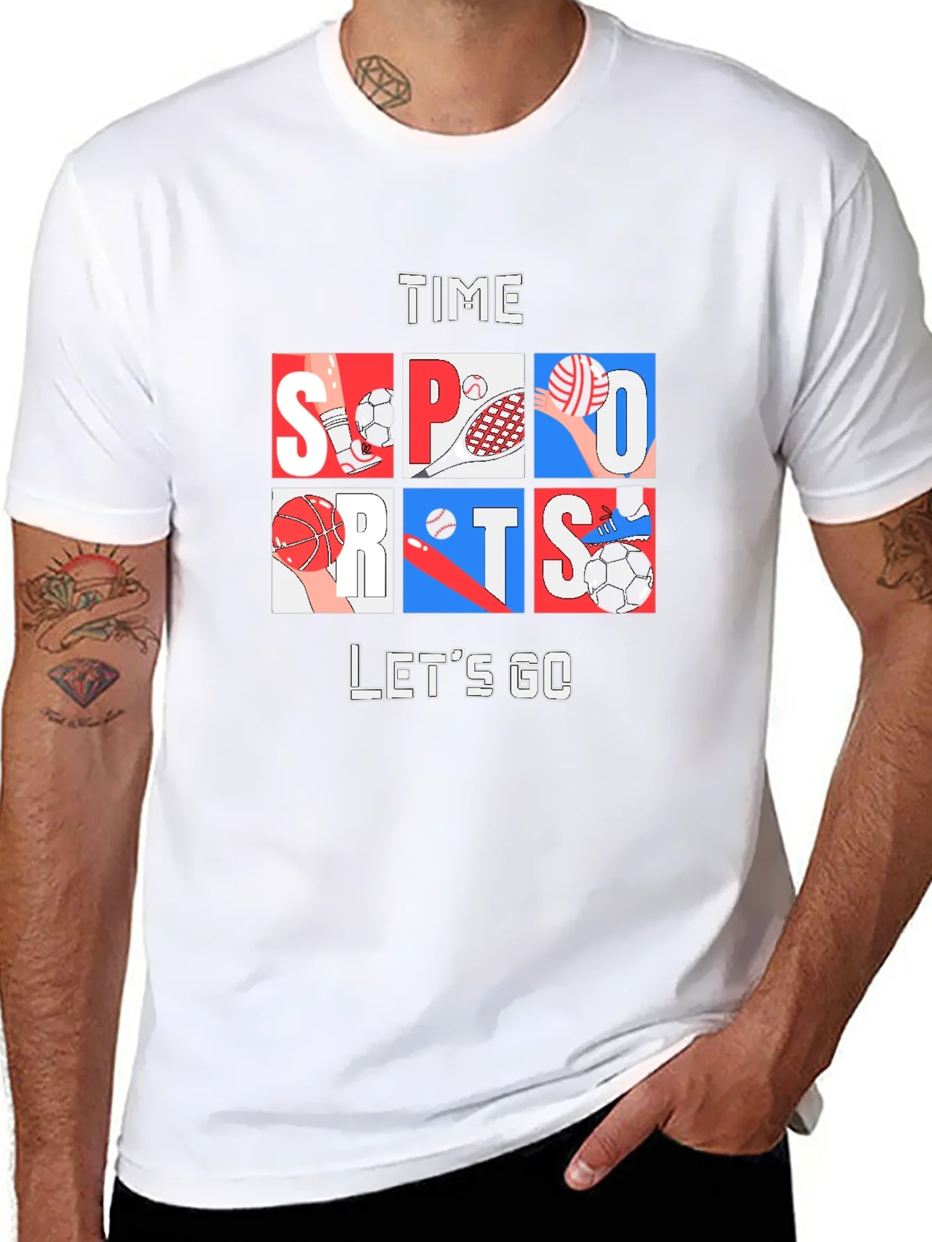 Time for Sports Graphic Tee - Black