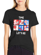 Time for Sports Graphic Tee - Black