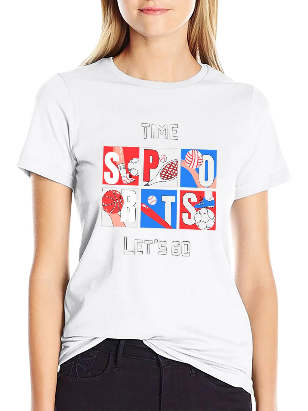 Time for Sports Graphic Tee - Black