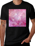 Galaxy Print Black T-Shirt - Stylish & Unique!