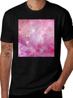 Galaxy Print Black T-Shirt - Stylish & Unique!
