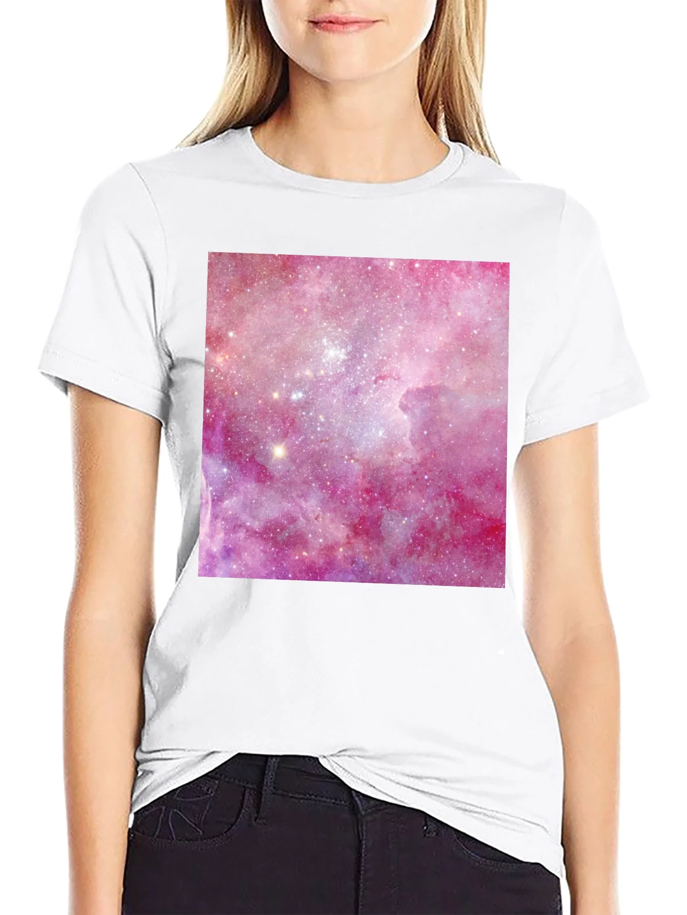 Galaxy Print Black T-Shirt - Stylish & Unique!