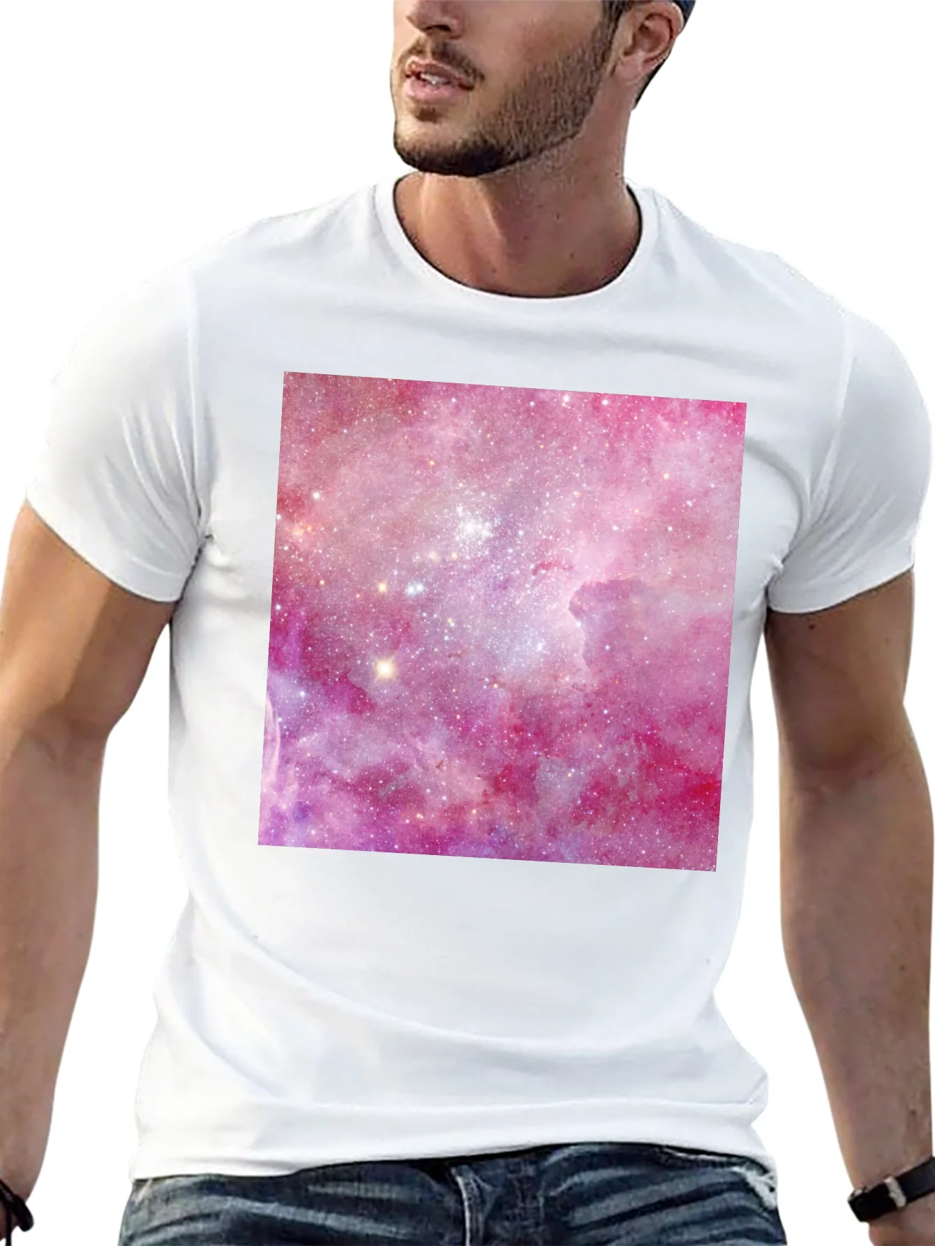 Galaxy Print Black T-Shirt - Stylish & Unique!