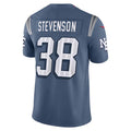 NE.Patriots #38 Rhamondre Stevenson Player Storm Blue Rivalries Collection Limited Football Jerseys