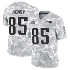 NE.Patriots #85 Hunter Henry Player Arctic Camo Salute to Service Limited Foothball Jerseys