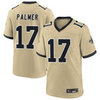 NO.Saints #17 Trey Palmer Player Gold Alternate Game Football Jerseys