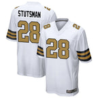 NO.Saints #28 Danny Stutsman Player White Alternate Game Football Jerseys