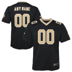 NO.Saints Home Game Football Jerseys - Black - Custom