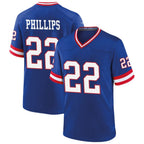 NY.Giants #22 Dru Phillips Player Royal Classic Game Football Jerseys
